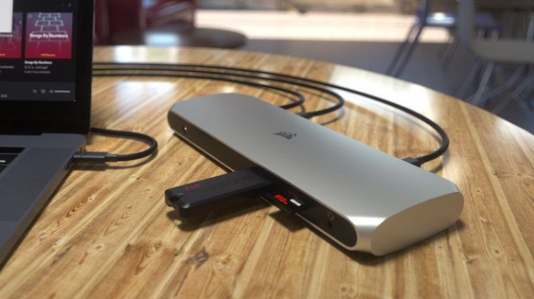 CORSAIR เปิดตัว TBT100 Thunderbolt™ 3 Dock อุปกรณ์เก็บสายบนโต๊ะคอม